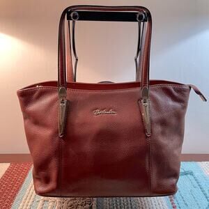 Bostanten vintage brown leather bag